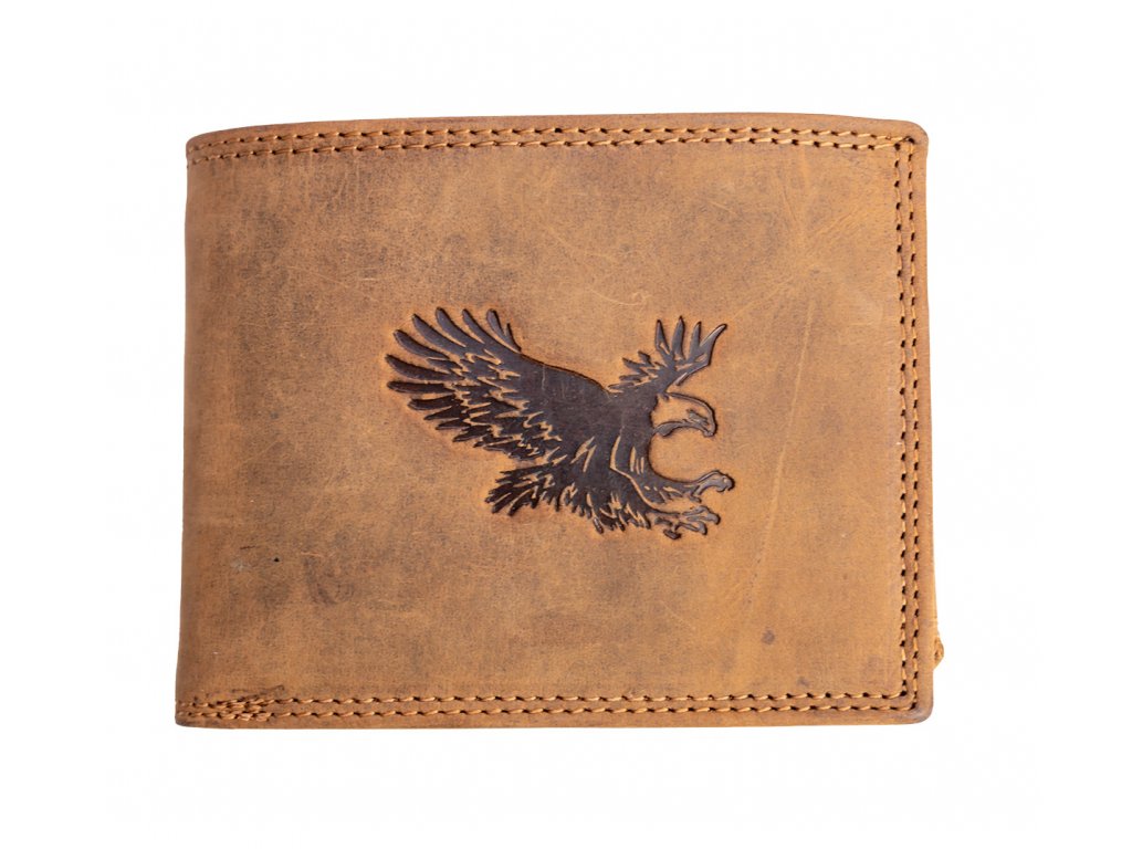 Luxusná kožená peňaženka s orlom