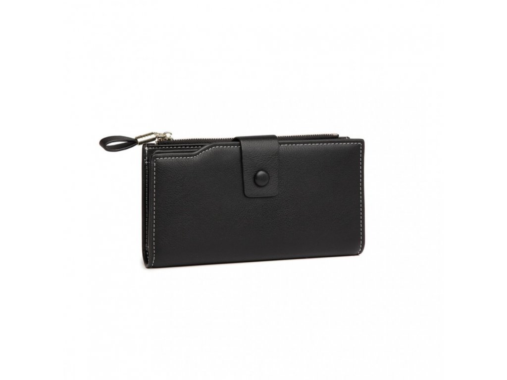 Dámska peňaženka s RFID ochranou Miss Lulu Amanda - čierna