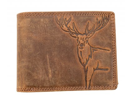 Luxusná kožená peňaženka s jeleňom