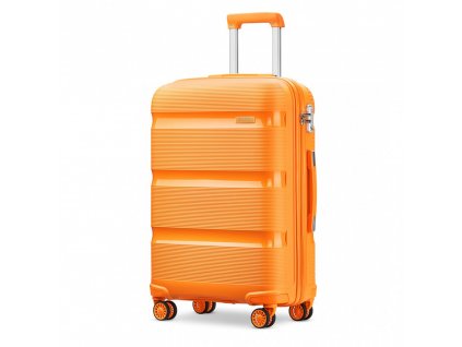 Cestovný kufor na kolieskach Classic Colection - oranžový 50L