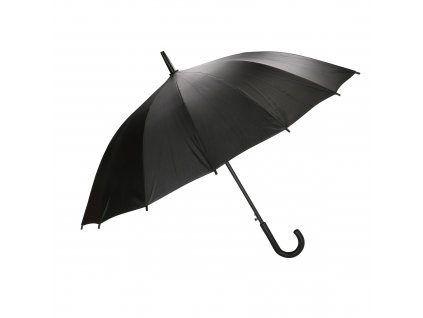 Beagles dámsky tyčový dáždnik so zahnutou rukoväťou - čierny