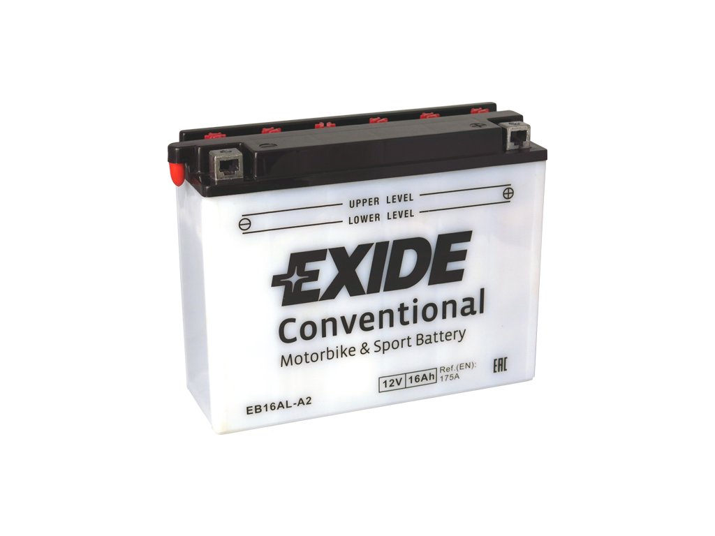 Motobatéria EXIDE BIKE Conventional 16Ah, 12V, EB16AL-A2