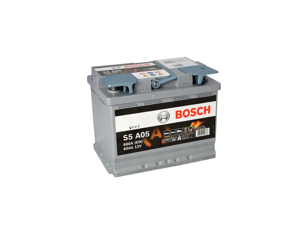 Autobatéria BOSCH S5A 050, 60Ah, 12V, AGM (0 092 S5A 050)