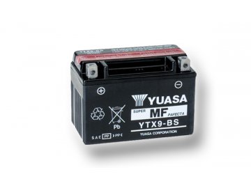 Motobatéria YUASA (originál) YTX9-BS, 12V,  8Ah