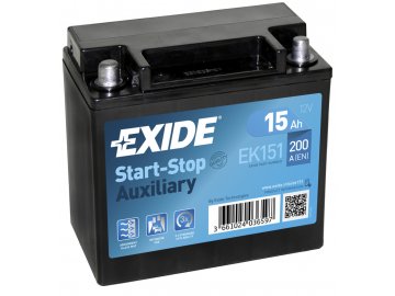 Autobatéria EXIDE START-STOP 12V 15Ah 200A EK151