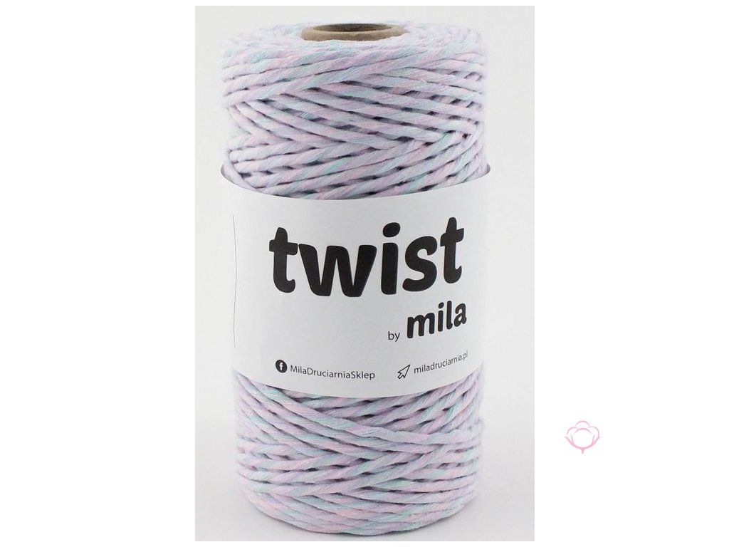 TWIST MILA 3 mm - MIX pastelová