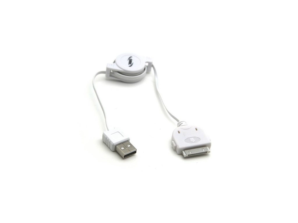 Propojovací a napájecí svinovací kabel USB s iPod konektorem TR6457