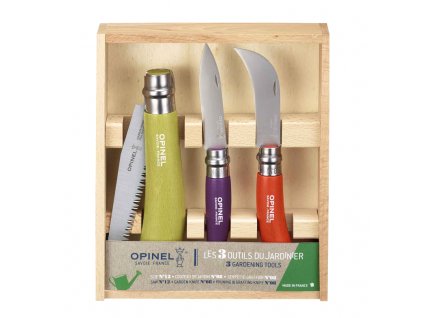 Opinel Coloured sada zahradnických nožů a pilky, 001617