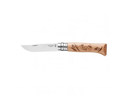 Opinel Engraved Skiing N°08 zavírací nůž 8,5 cm, 002188