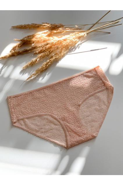 DKNY bokové kalhotky Modern Lace - světle růžová / tělová