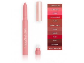 makeup revolution velvet kiss lip crayon kremovaya pomada 12 g