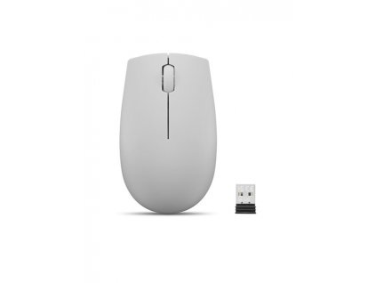 Lenovo myš 300 Wireless Compact (Cloud Grey = šedá) s batériou