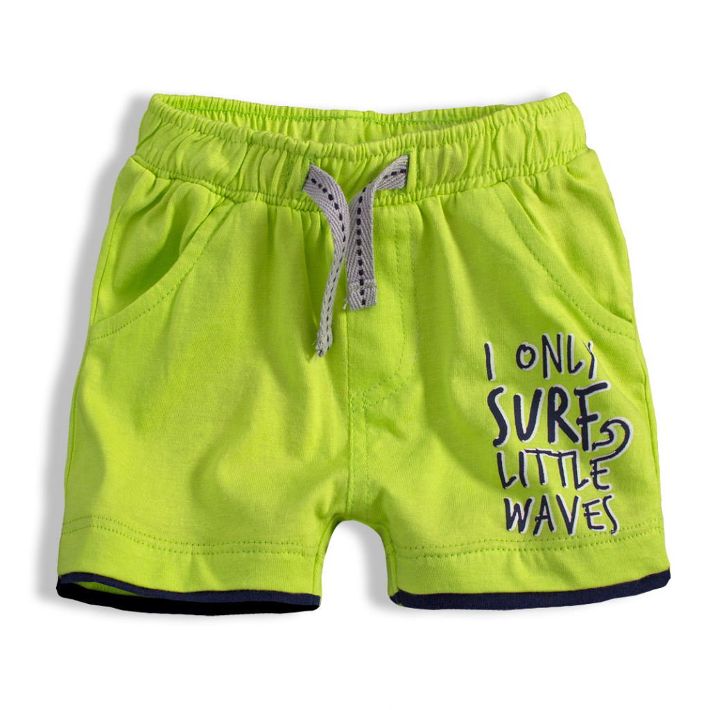 Chlapecké šortky KNOT SO BAD LITTLE WAVES zelené