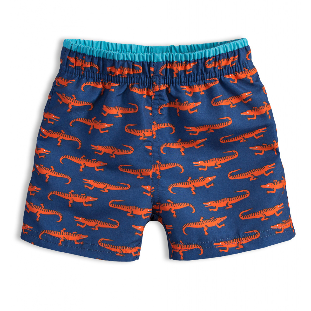 Chlapecké plavky KNOT SO BAD KROKODÝLI oranžový potisk