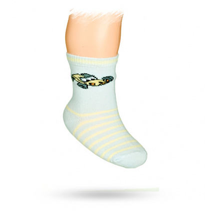 Kojenecké ponožky s obrázkem FORMULE světle modré