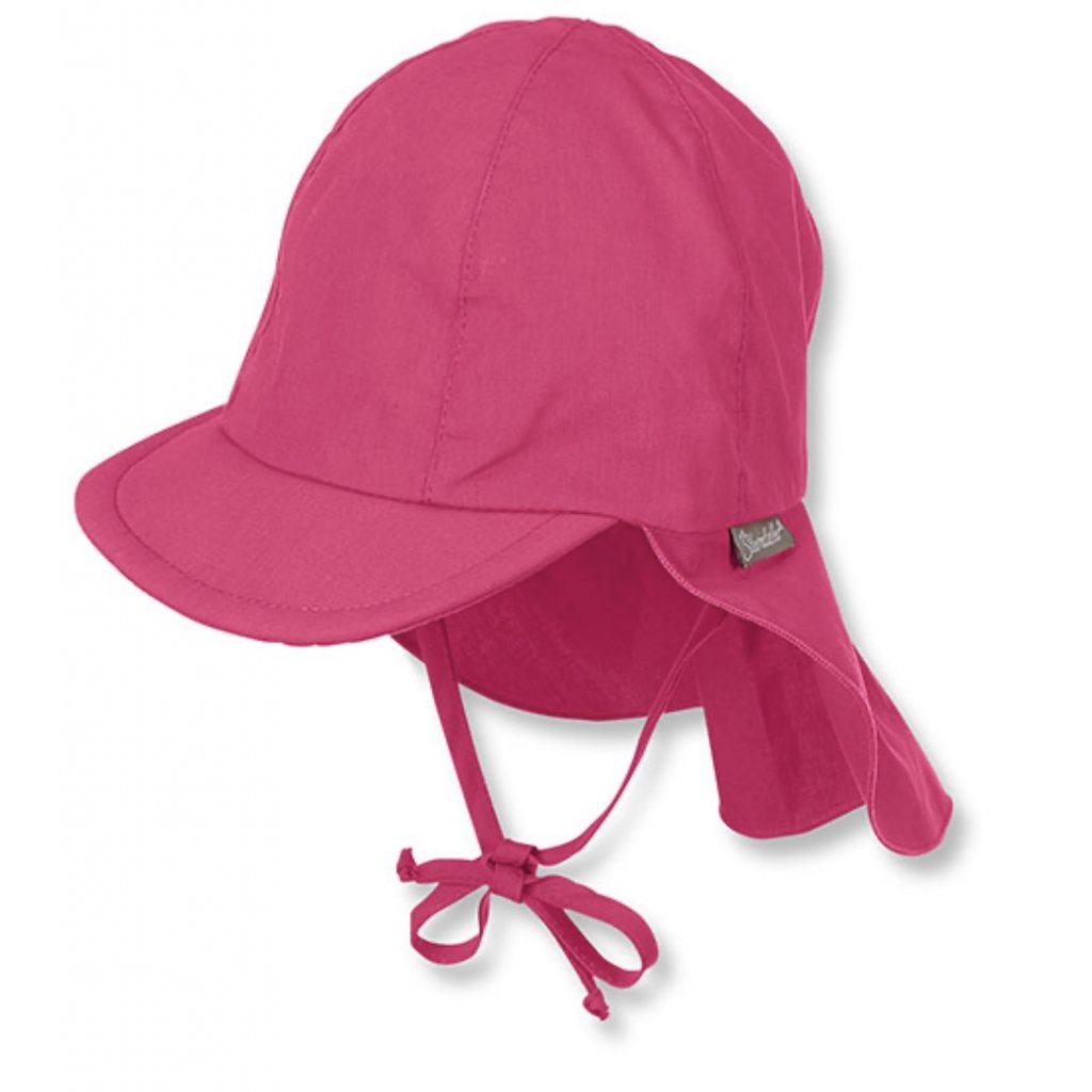 Dětský UV klobouk s plachetkou plátno UV 50+ barva růžová_745 STERNTALER