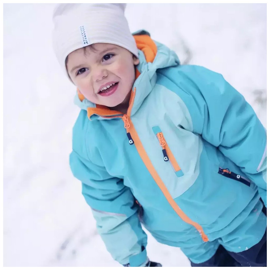 Dětská zimní bunda na lyže modrá Geggamoja