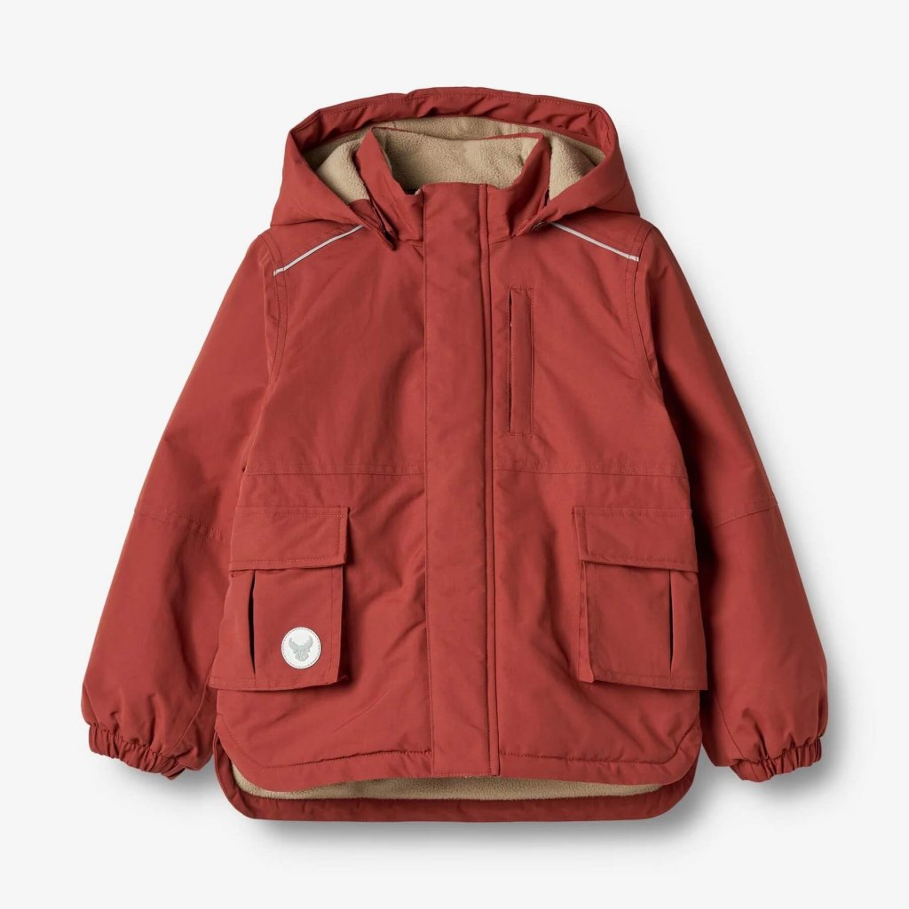 Dětská bunda do chladných zimních dnů JOHAN TECH WHEAT červená