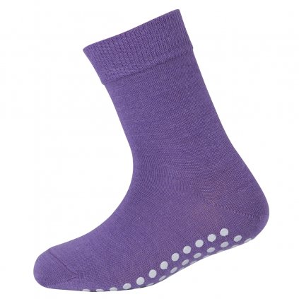 Protiskluzové merino ponožky fialové SAFA
