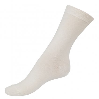 Dámské exkluzivní merino ponožky s hedvábím bílé SAFA