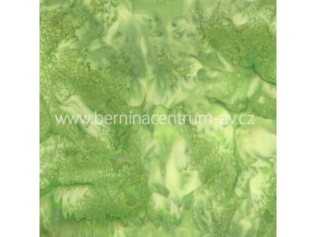 Hoffman 3018-178 bali batika zelená bavlněná látka patchwork