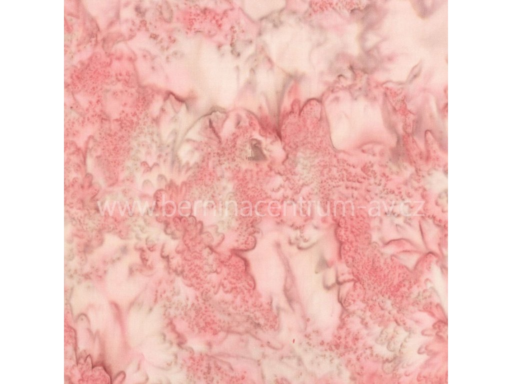 Hoffman 3018-416 bali batika růžová bavlněná látka patchwork