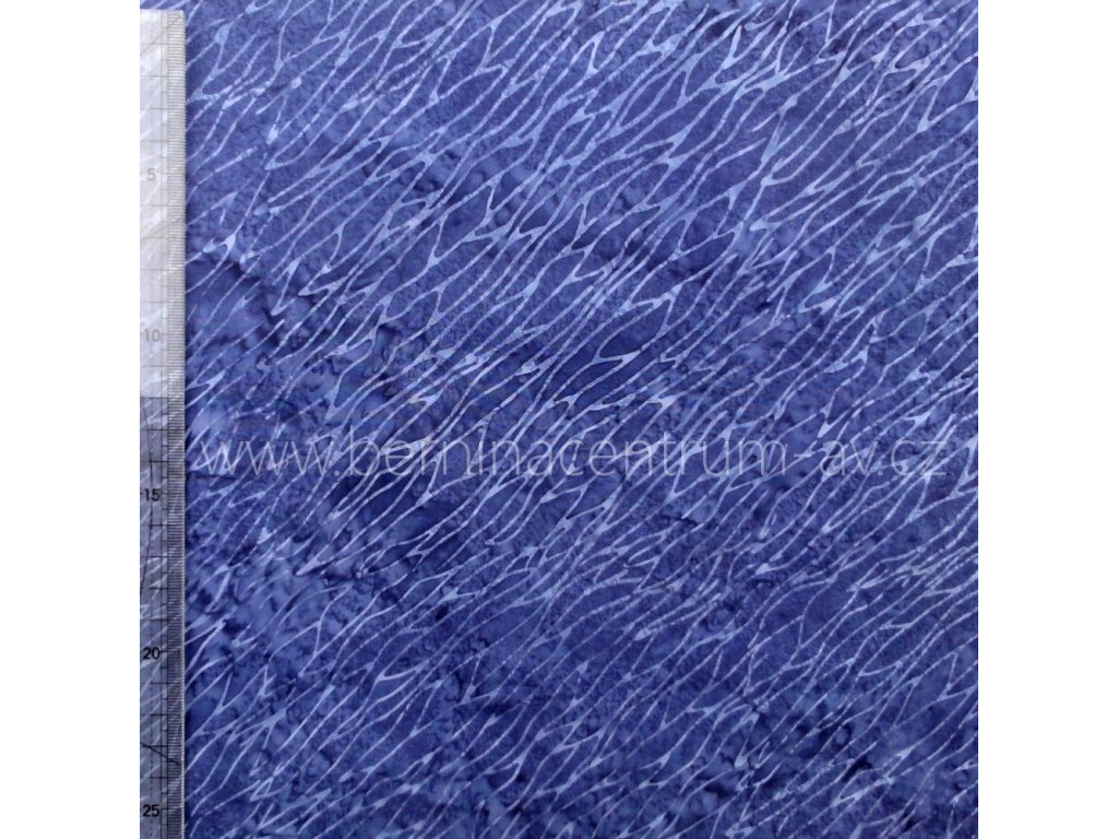 Hoffman 3353-614 bali batika potisk modrá bavlněná látka patchwork