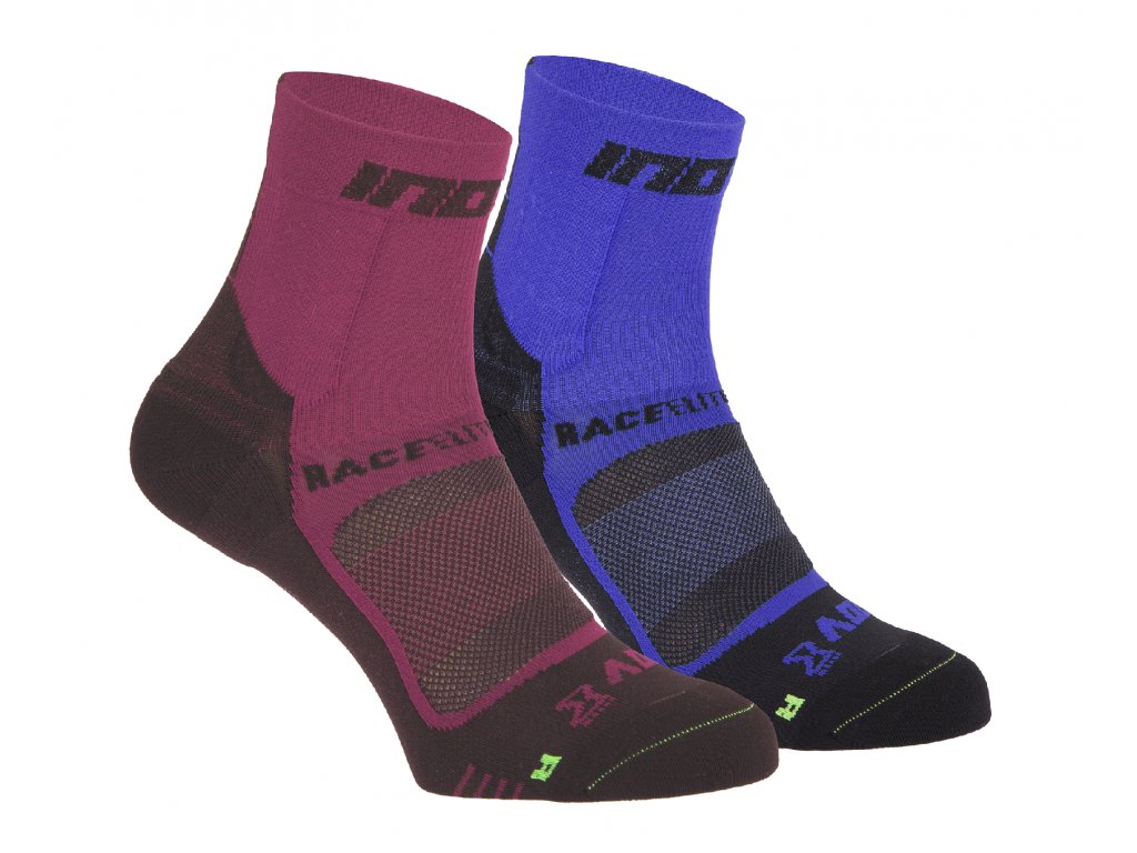 Inov-8 Race Elite Pro Sock 2pack pink/black blue/black ponožky
