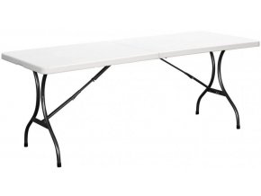 biely kempingový stôl