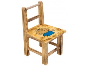 drevená stolička lolek a bolek