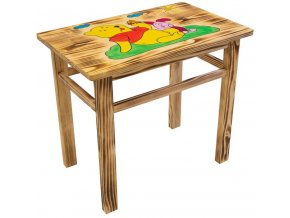 drevený stolík Macko PU1