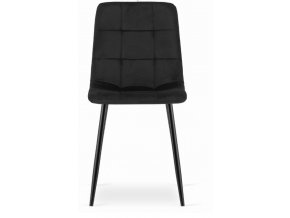 zamatová stolička čierna 1