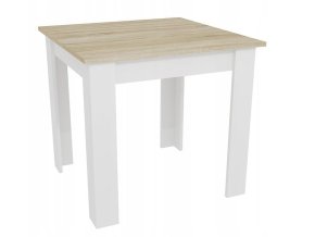 jedálenský stôl s bielymi nohami