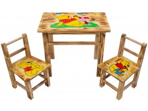drevený stolík Macko PU