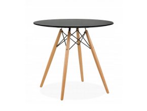Okrúhly stôl ANELLO Black 80 cm