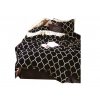 Bavlnené obliečky Beige/Black Grid 140x200cm