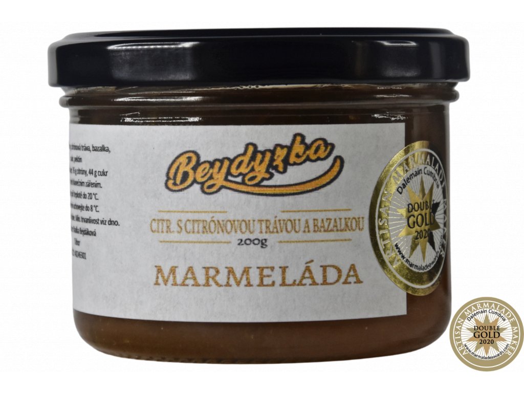 Beydyzka - citrónová marmeláda s citrónovou trávou a bazalkou
