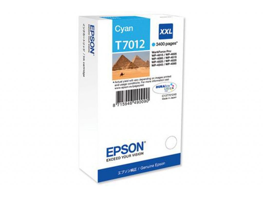 Inkoust Epson řady WP4000/4500 cyan XXL