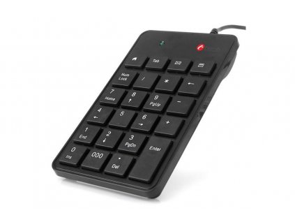C-TECH numerická klávesnice KBN-01, 23 kláves, USB slimblack