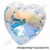 SWAROVSKI ELEMENTS přívěsek - XILION srdce, crystal AB, 28mm