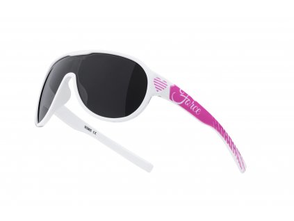 Cyklistické brýle FORCE ROSIE dámské juniorské, bílo růžové, černá skla