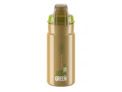 Cyklistická láhev Elite Jet Green Plus zelená hnědá 550 ml