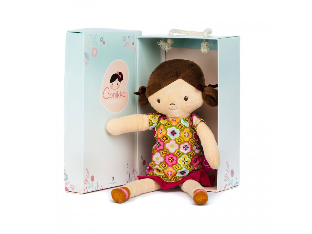 Bonikka Látková bábika Ivy v darčekovej krabičke