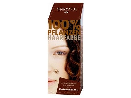 Sante Prášková farba na vlasy - gaštanová