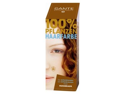 Sante Prášková farba na vlasy - orieškovohnedá