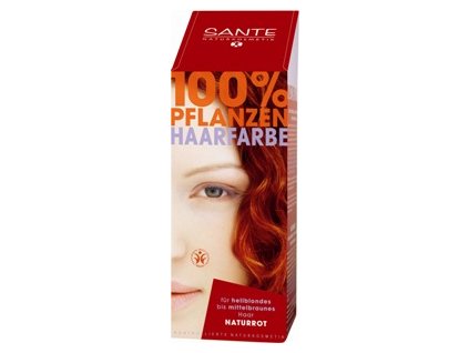 Sante prášková farba na vlasy - červená