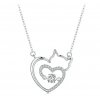 Stříbrný náhrdelník Lovely Cat