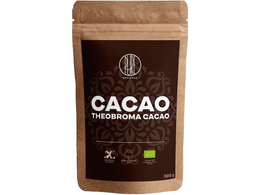 BrainMax Pure Cacao, Bio Kakao z Peru, 500 g