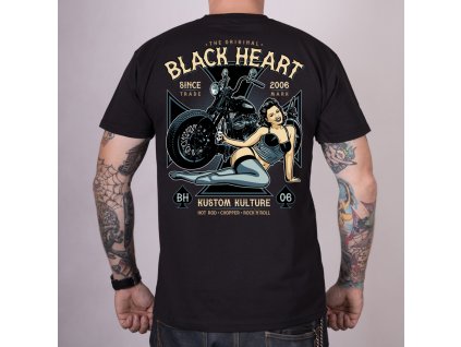 Triko motorkářské ava black heart 2