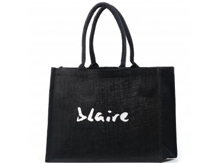 Jutová taška Blaire černá